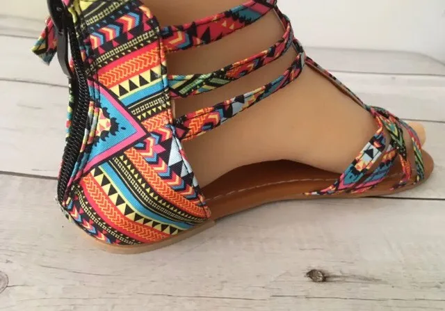 Bohemian Style Sandals, Size 10 Multiple - Image 7