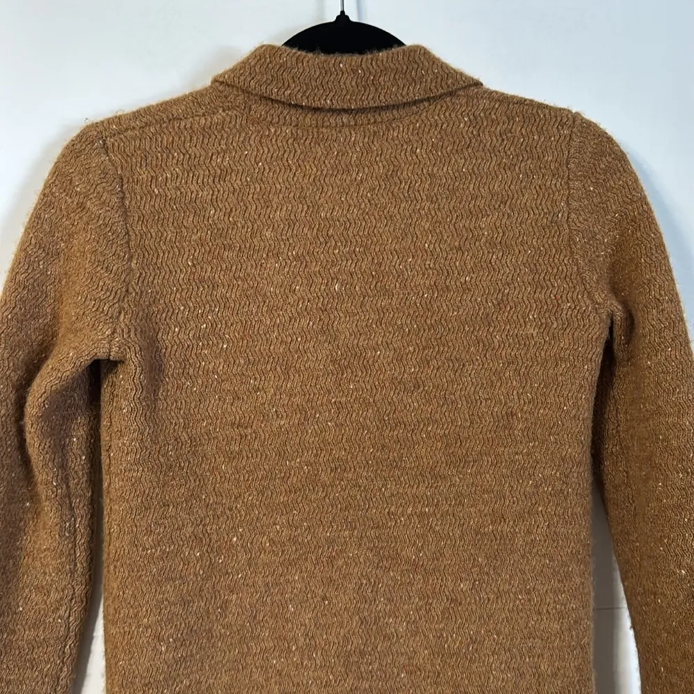 J. Crew Mercantile Donegal Wool Blend Brown Sweater Coat Size XXS - Image 7