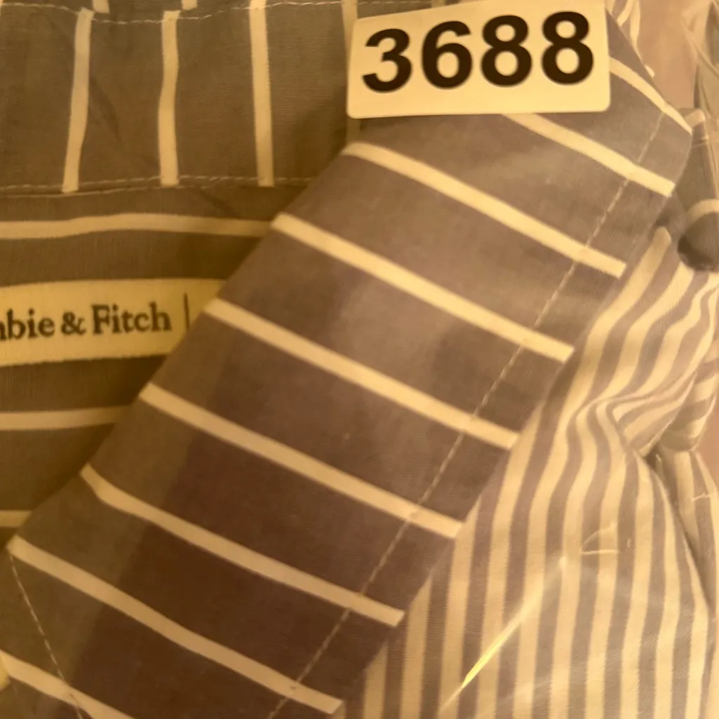 Abercrombie Poplin Button Down Striped Shirt Dress - Image 6