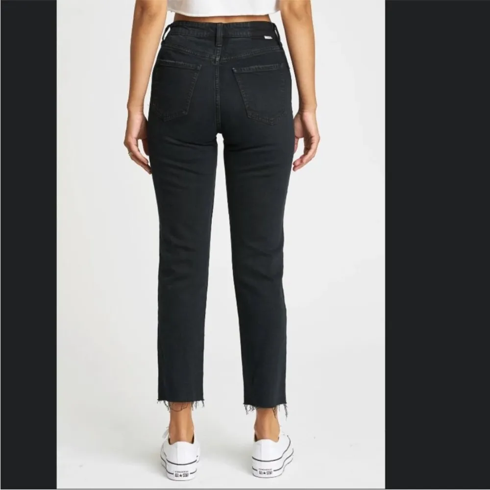 Daily Driver High Rise Skinny Straight Black Jeans Size 25 - Image 3