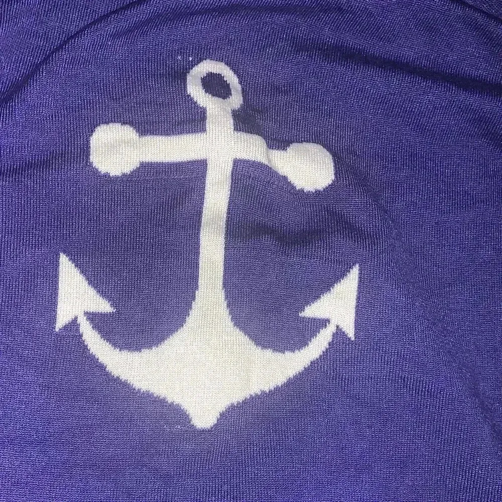 🎀3/$15 SALE 🎀 Rue 21 Blue and White Nautical Sweater Anchor - Image 3