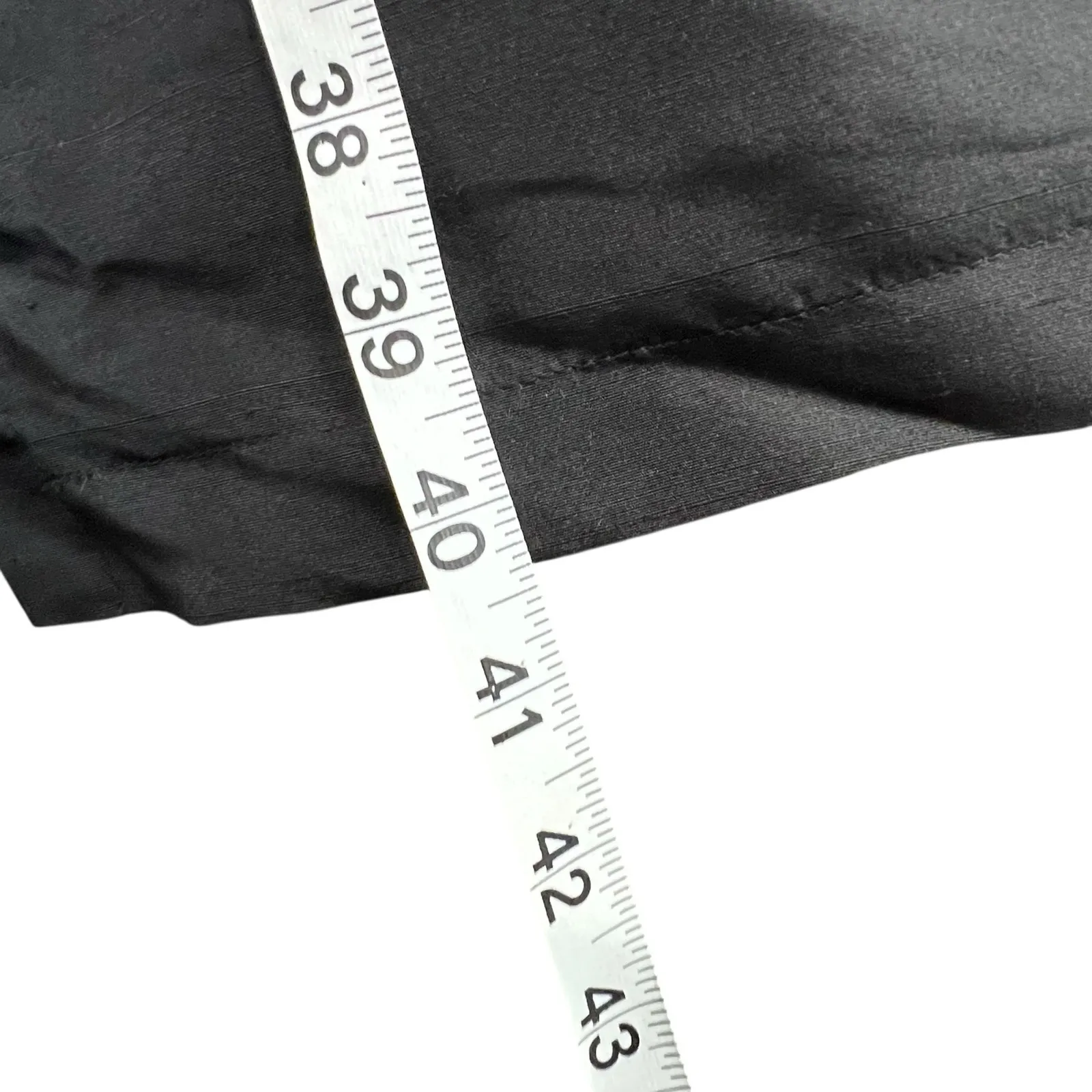 Harve Benard Tunic Shirt Dress 16W Black 100% Silk Button Front Relaxed Lagom - Image 11