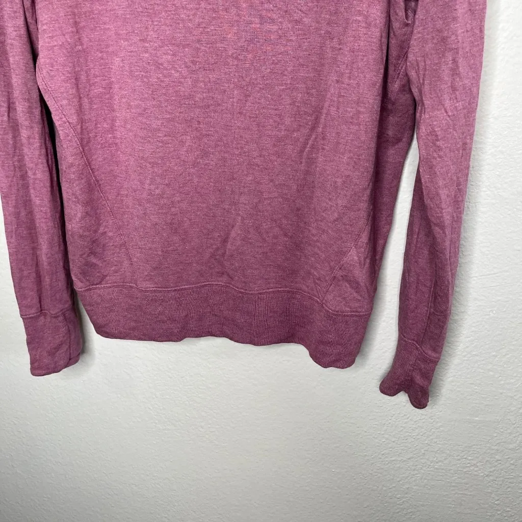 Athleta Womens Off-The-Shoulder Studio Barre Long Sleeve Sweatshirt Small - Image 3