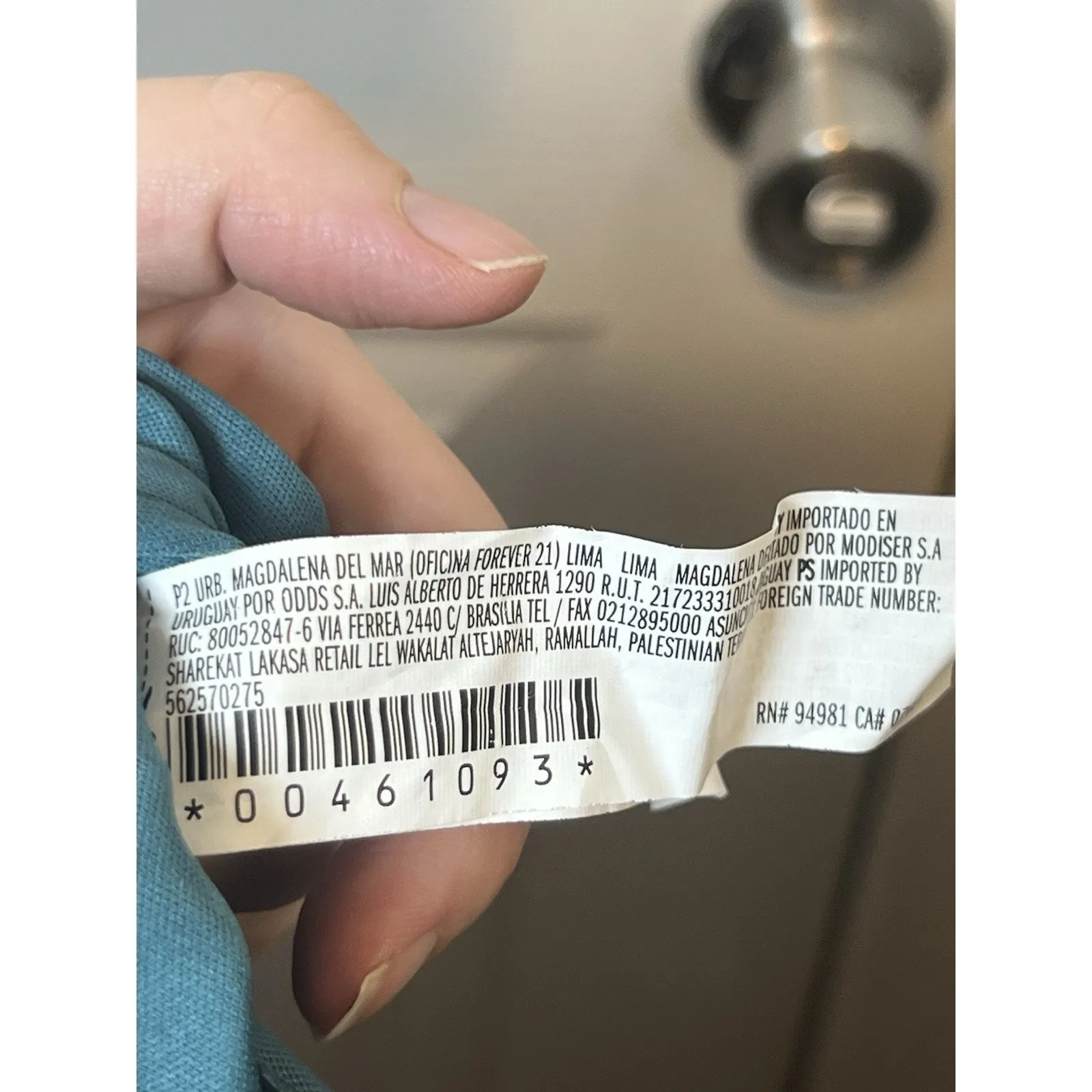 Forever 21 Blue Bodycon Dress – No Size Tag (See Measurements in Photos - Image 3