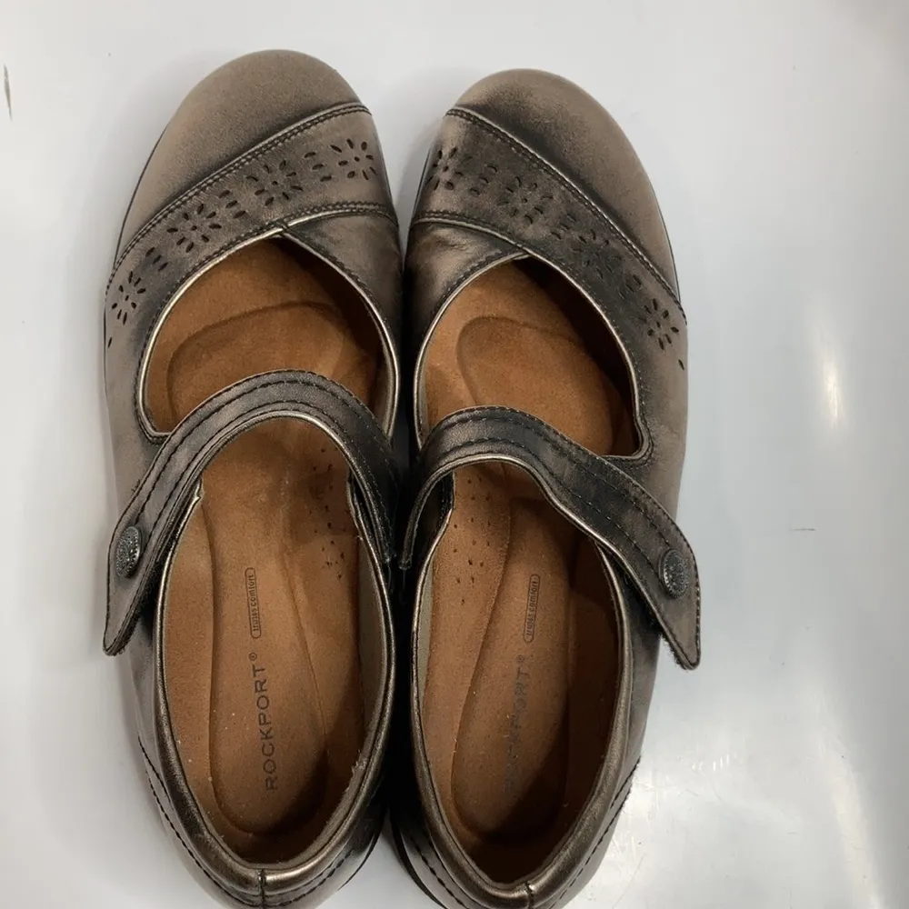 Rockport Daisey mary Jane Shoes‎ metallic bronze size 9.5 Brown - Image 6