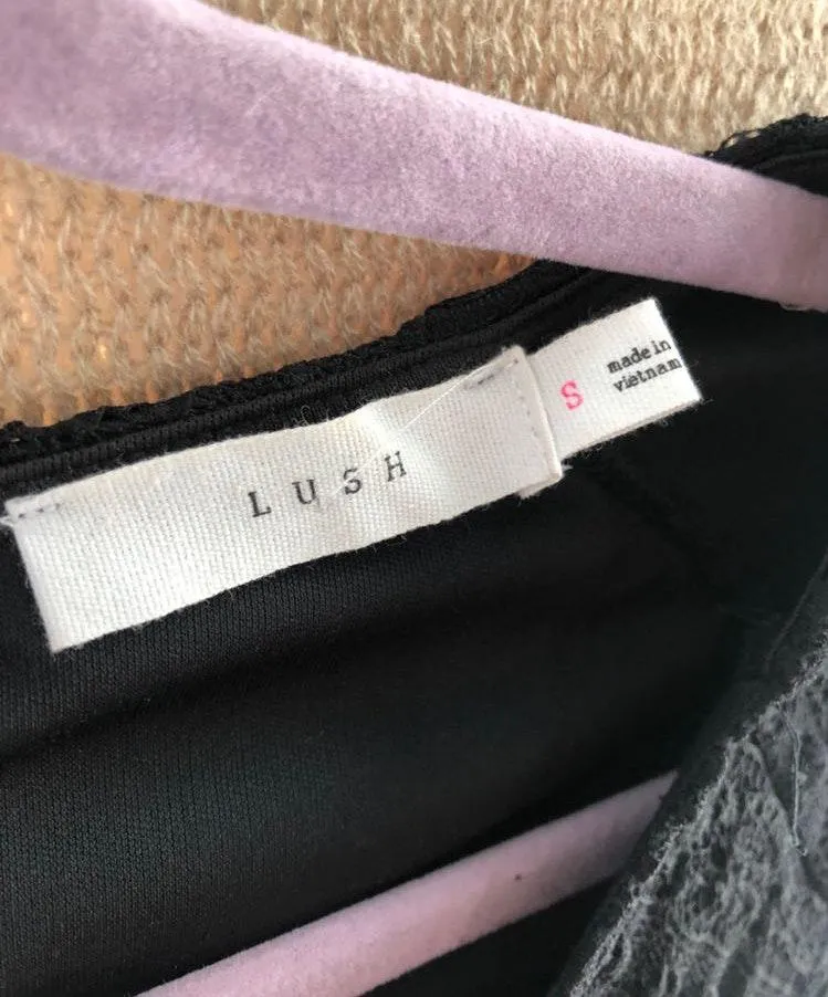 Black Lace Fit And Flare Dress - Image 3