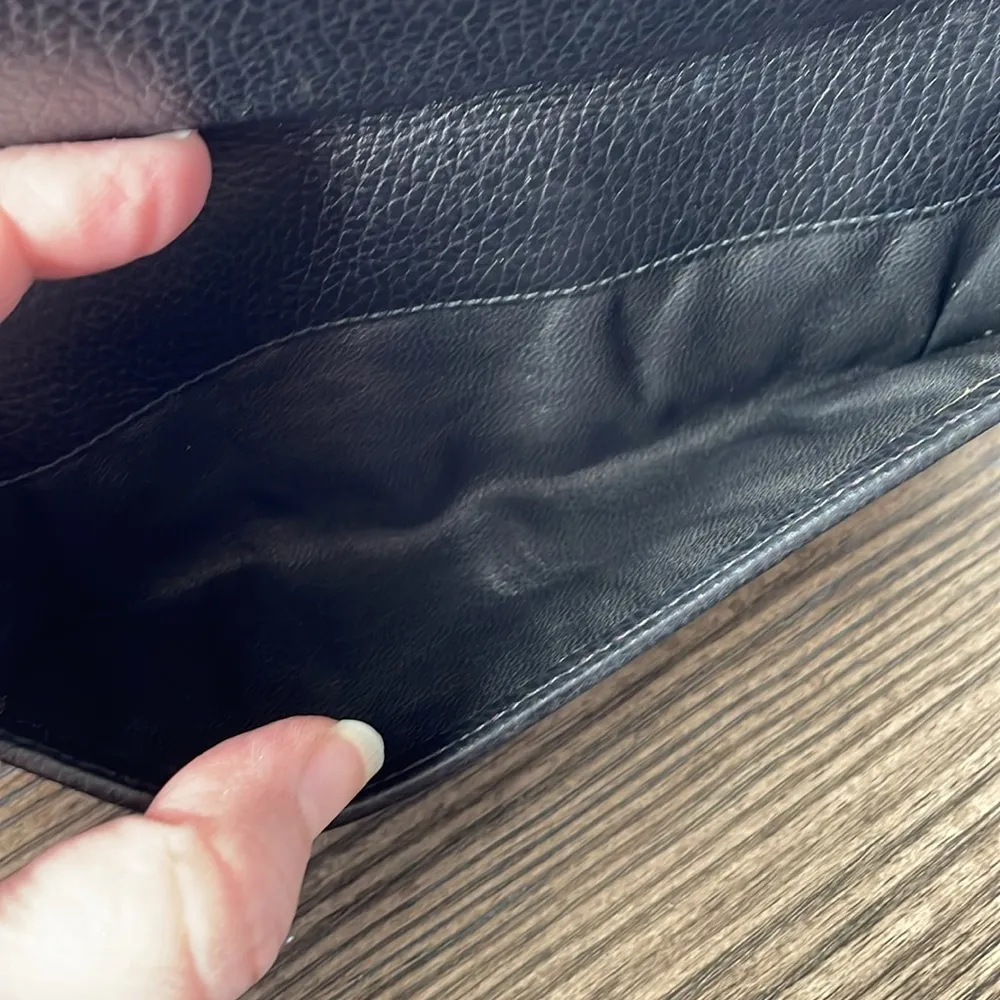 Gucci Soho Black Leather and canvas long Wallet - Image 8