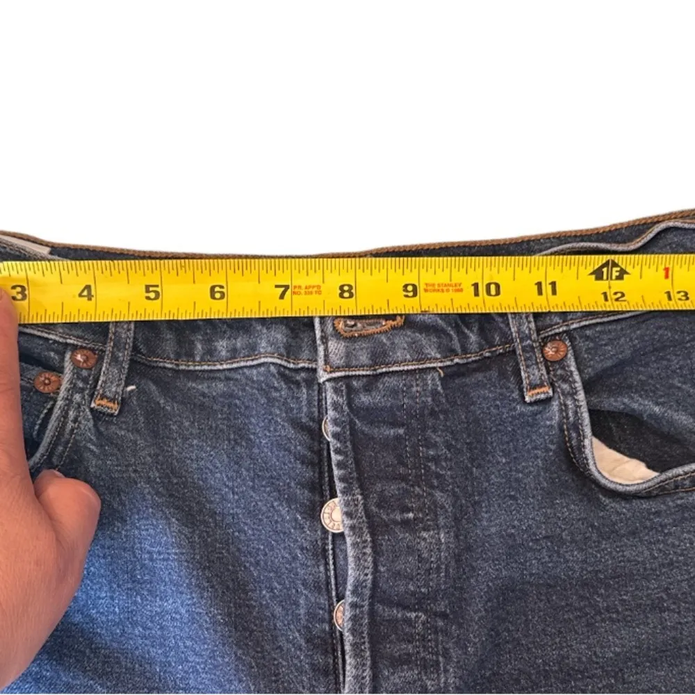 Agolde Deep Blue Denim Jeans - Image 4