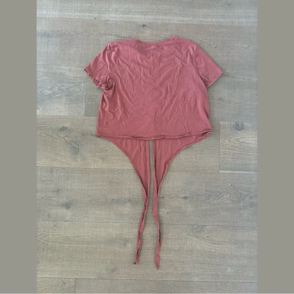 lululemon time to restore short sleeve wrap tee shirt - Image 3