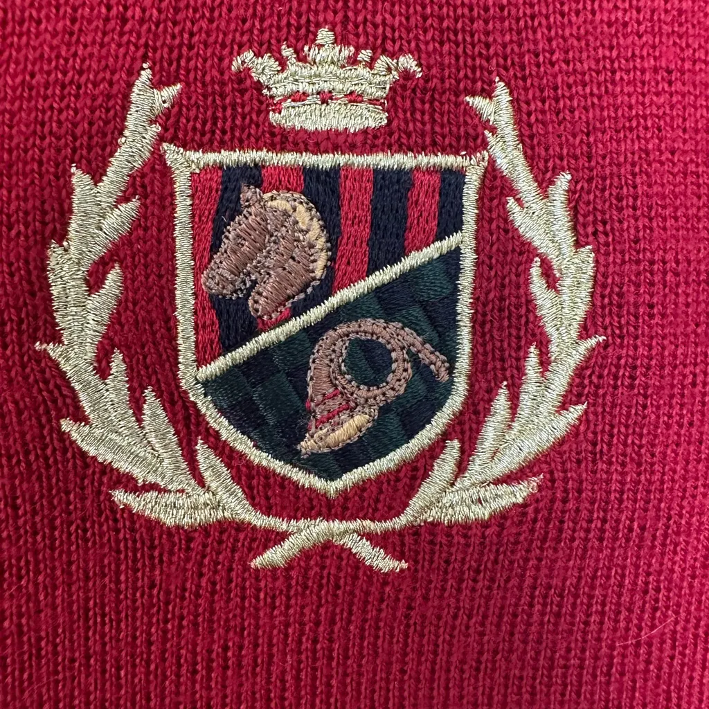 JH Collectibles Merino Wool Blend Vest Vintage Preppy Style (1005) Red - Image 4