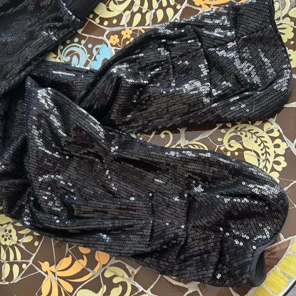 WHBM WHITE HOUSE BLACK MARKET SEQUIN PANTS Sz:S - Image 8