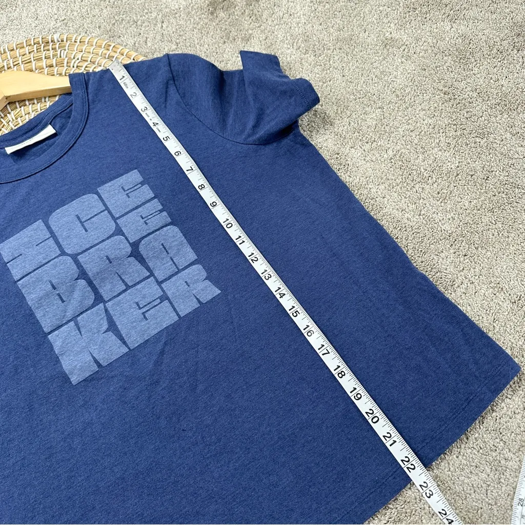 Icebreaker Women’s Central Type Stack Short Sleeve Wool T Basic Casual Shirt XL Blue - Image 9