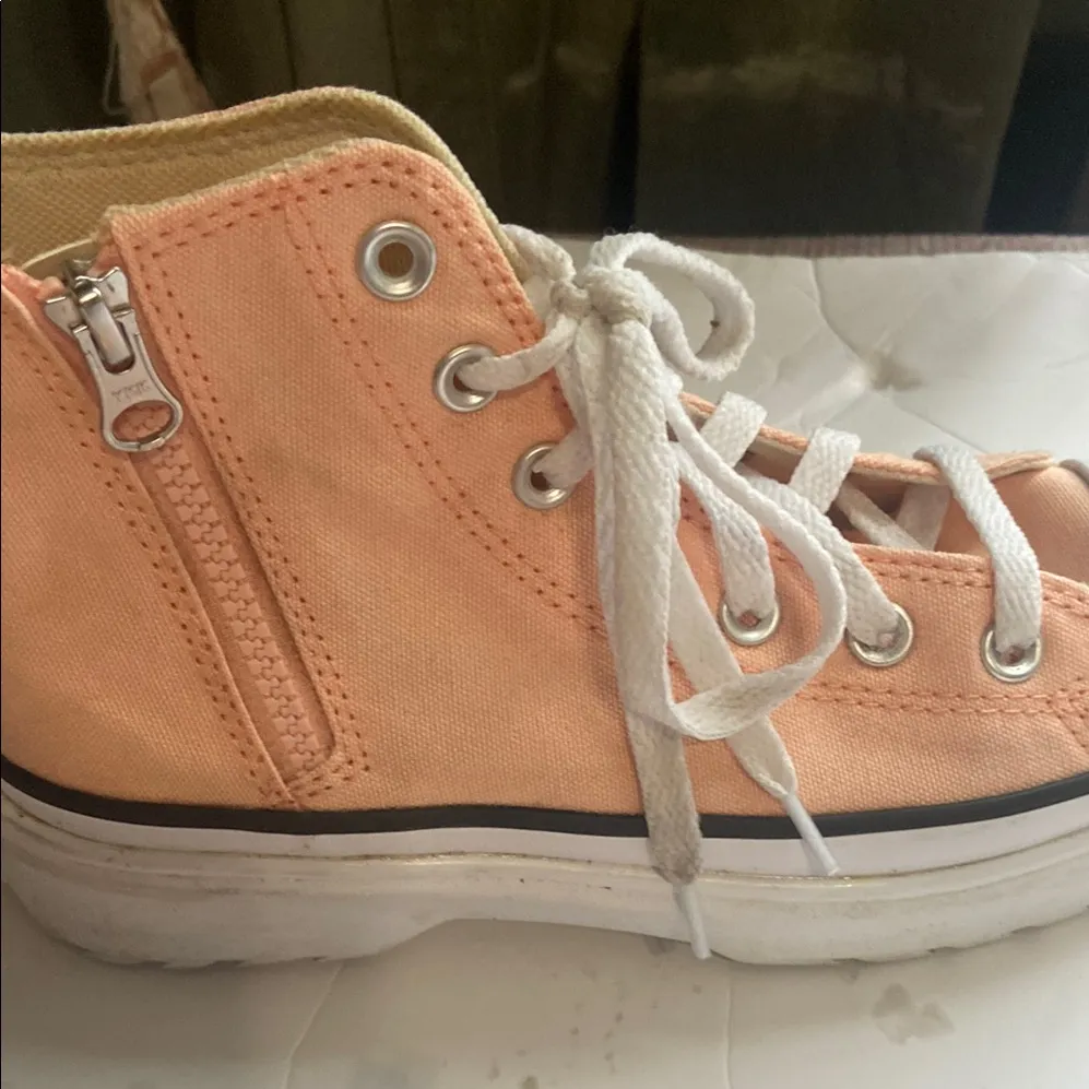 Converse Peach High-Top Sneakers - Image 4