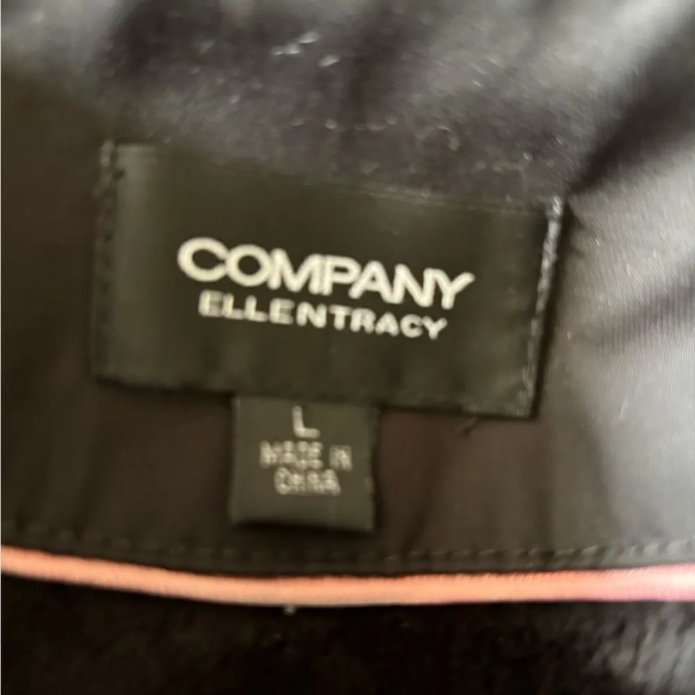 Company Ellen Tracy black raccoon  fur trim jacket size Large - Image 2