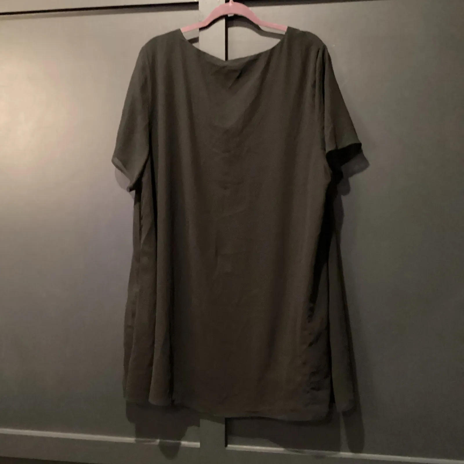 Arna York Collection Tunic Liv Overlay MM Black Chiffon Size 22/24 NWT - Image 4