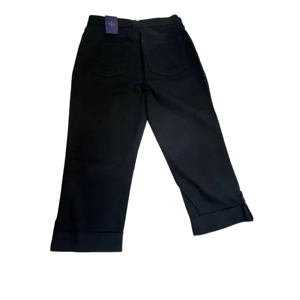 Not Your Daughter's Jeans Black Capri Pants Size 6 Cotton/Spandex 89L - Image 2