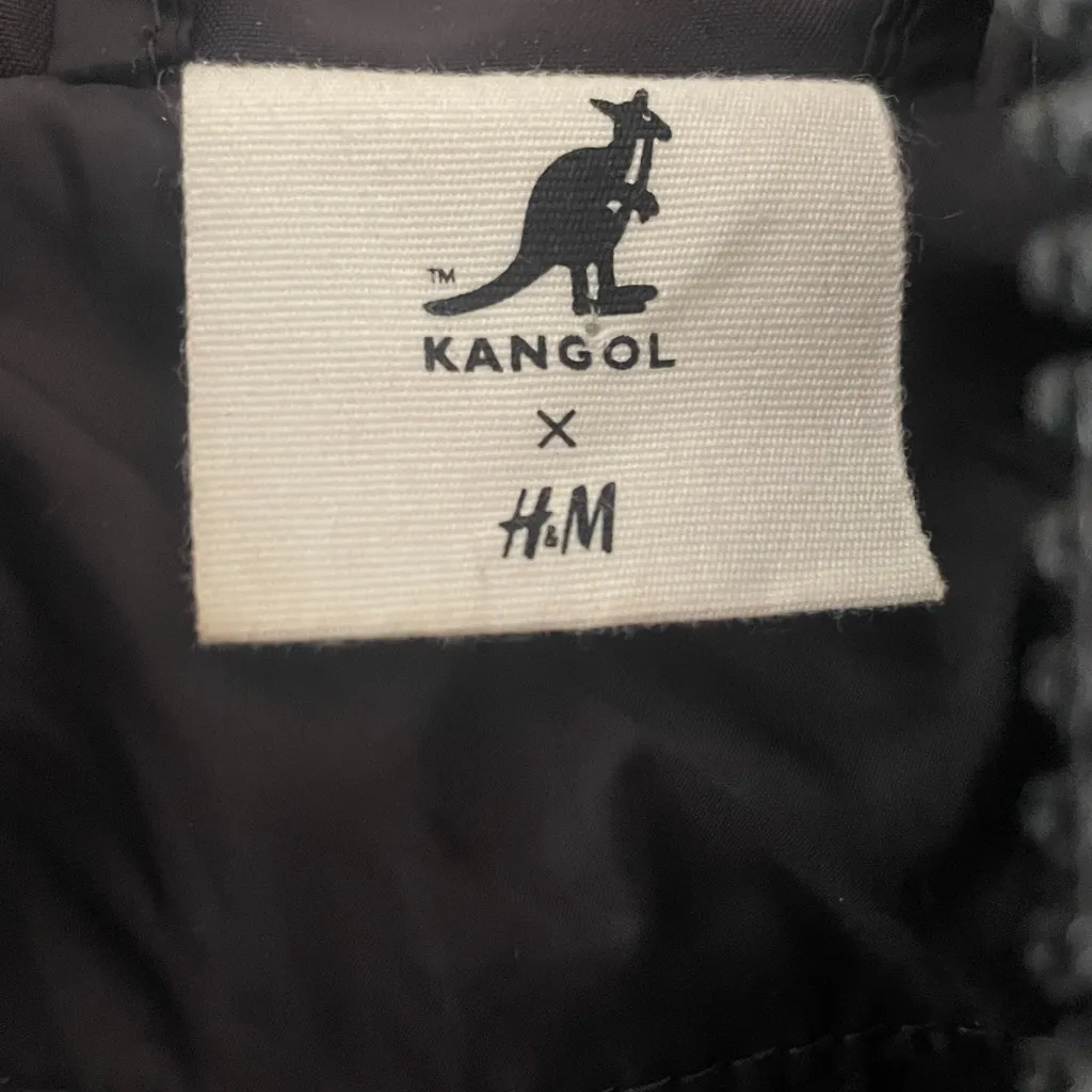 Kangol Puffer Jacket for H&M Black Size XXS Double Zip Hooded Trench Puffer - Image 12
