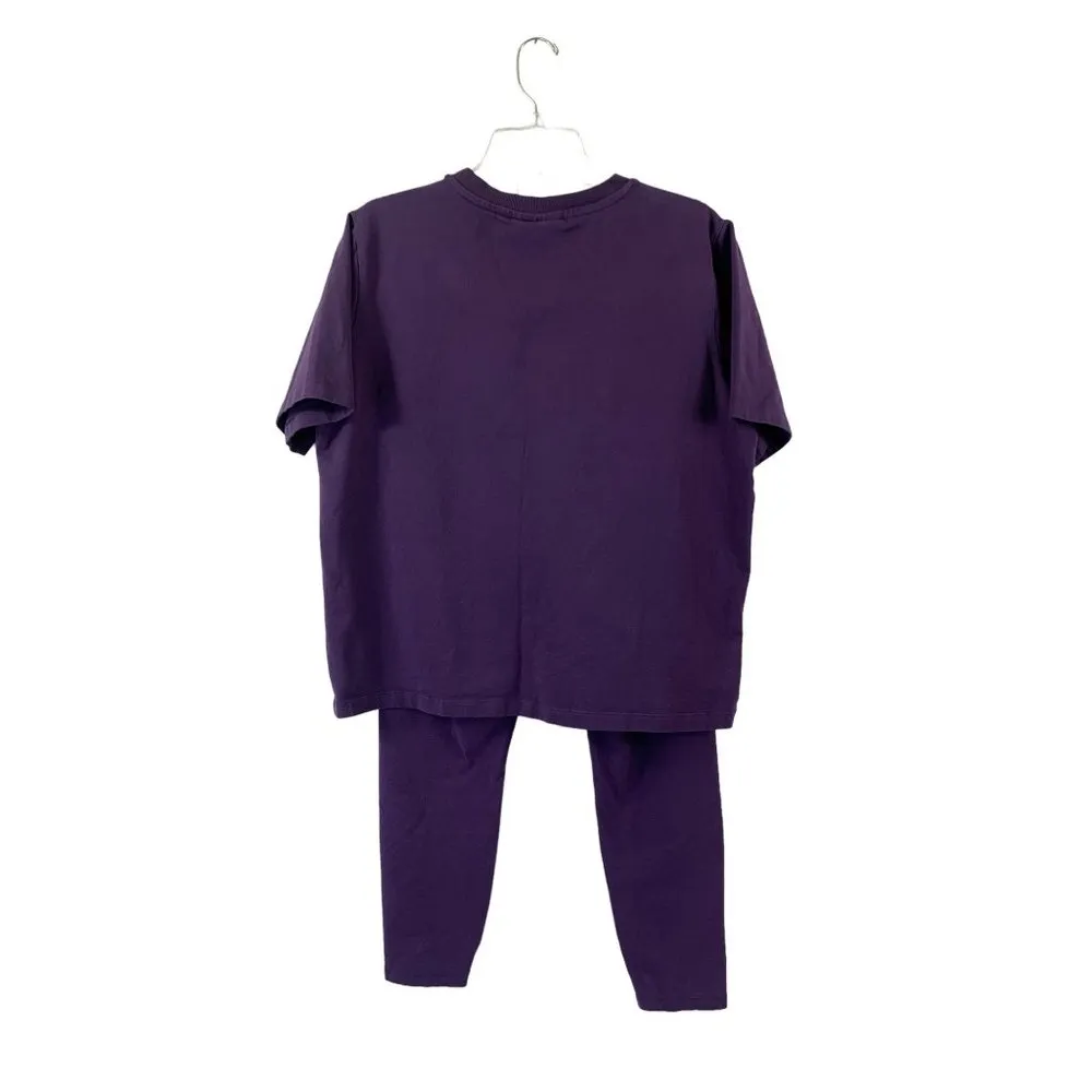Fila Women's Purple Top & Pants Set - Image 2