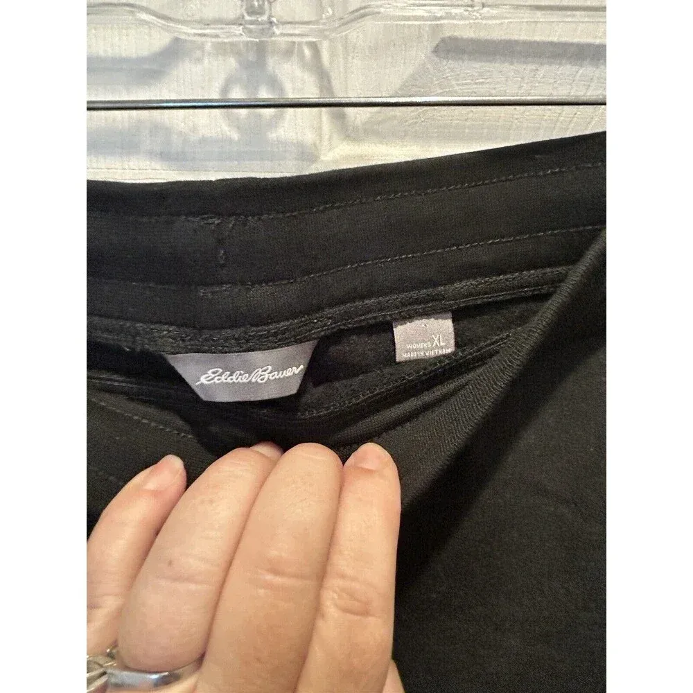 NWT Eddie‎ Bauer Women's Size XL Black Cozy Camp Fleece Skirt - Image 5