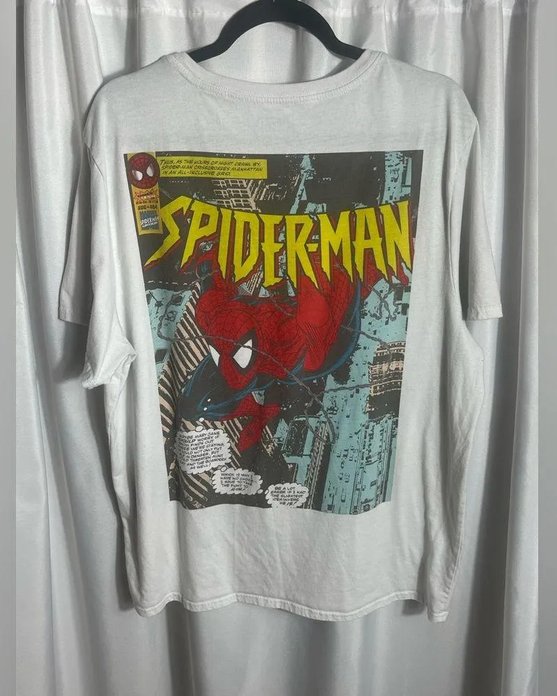 Marvel Spider-Man Women's Size XL White Spiderman T-Shirt - Image 2