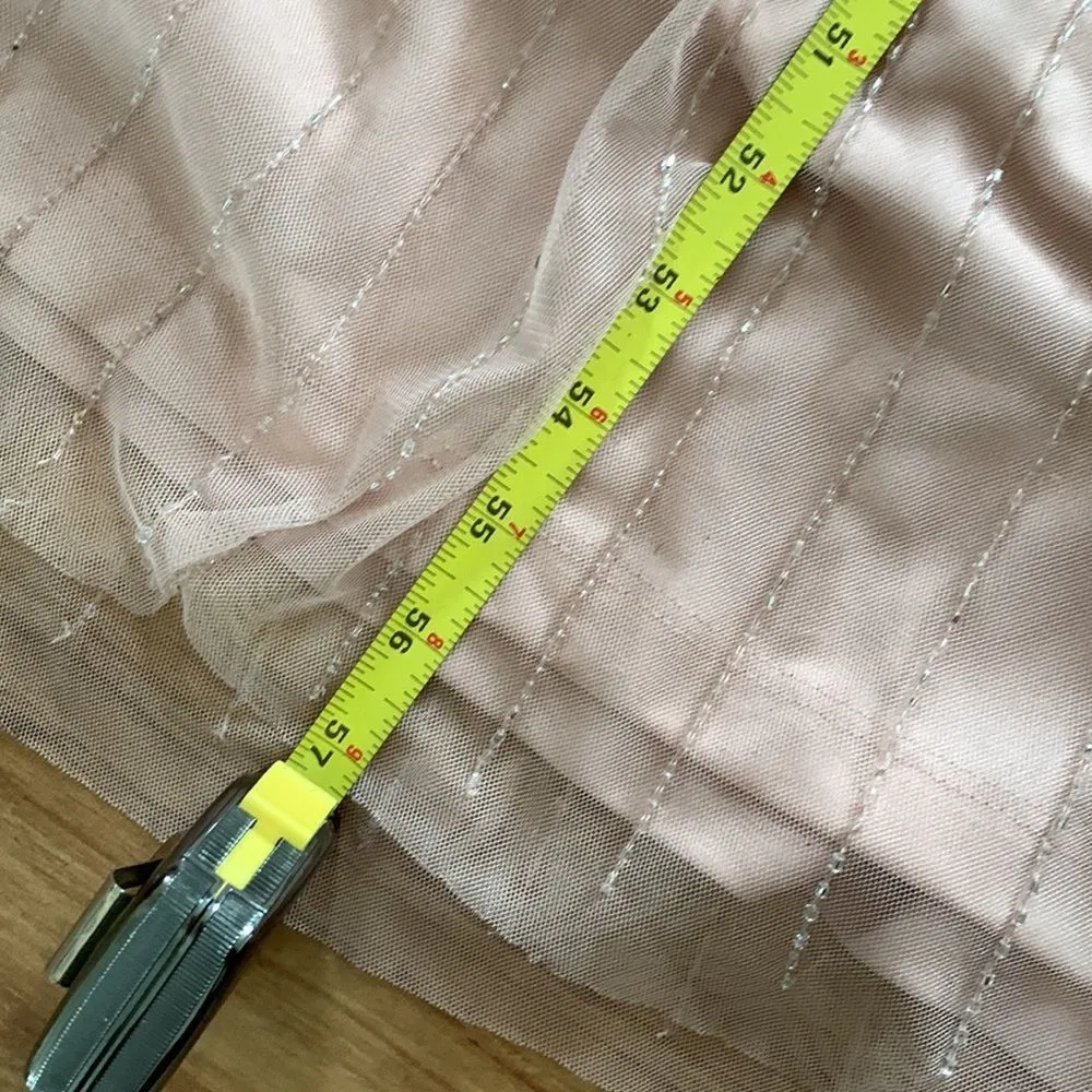 Andrianne papell long dress size 8 pink sequence - Image 8