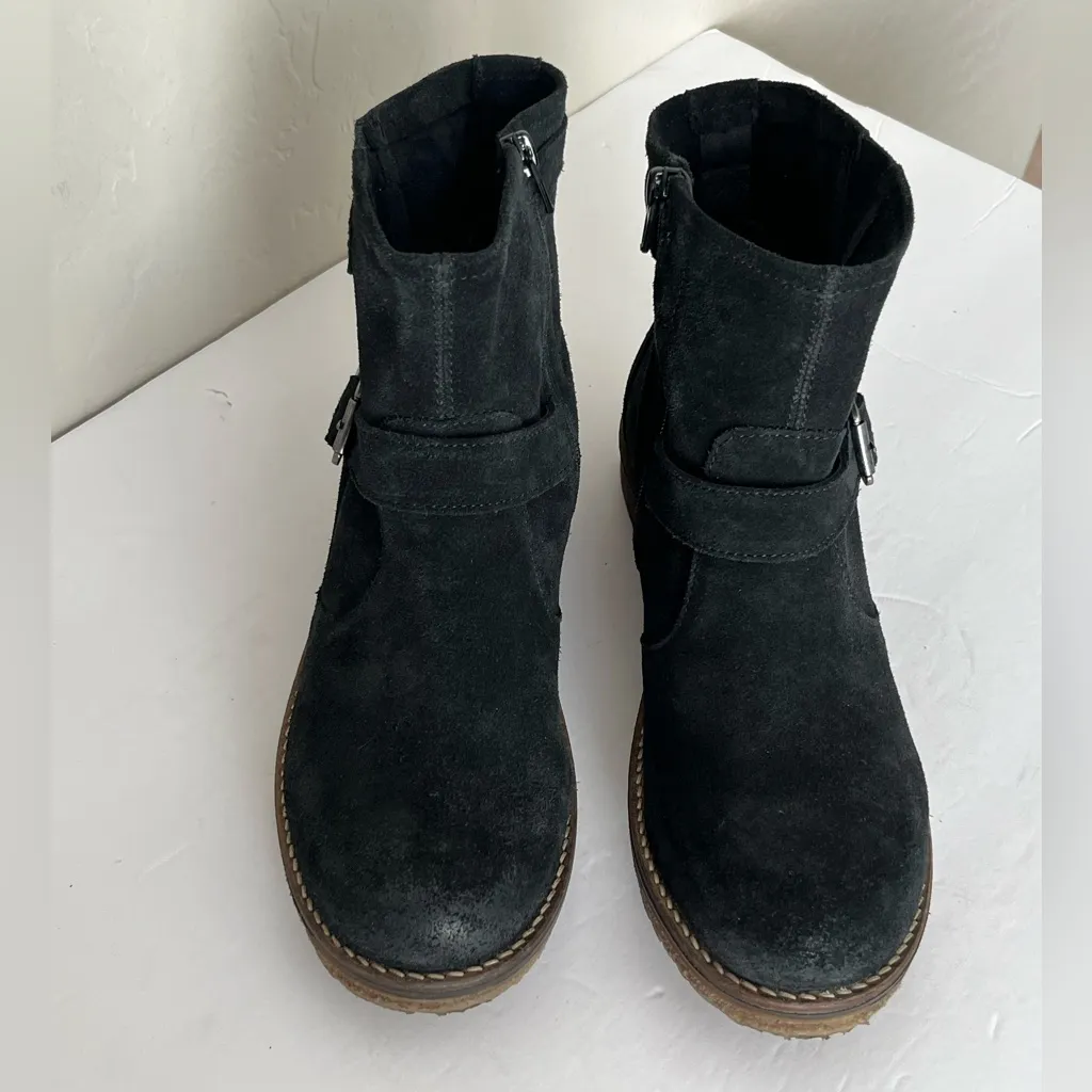 Bos. & Co. Bold leather ankle boots black 40 US 9 - Image 2