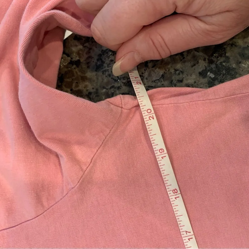 Woolrich Pink long sleeve top Size L Perfect layering piece or wear alone crop - Image 4