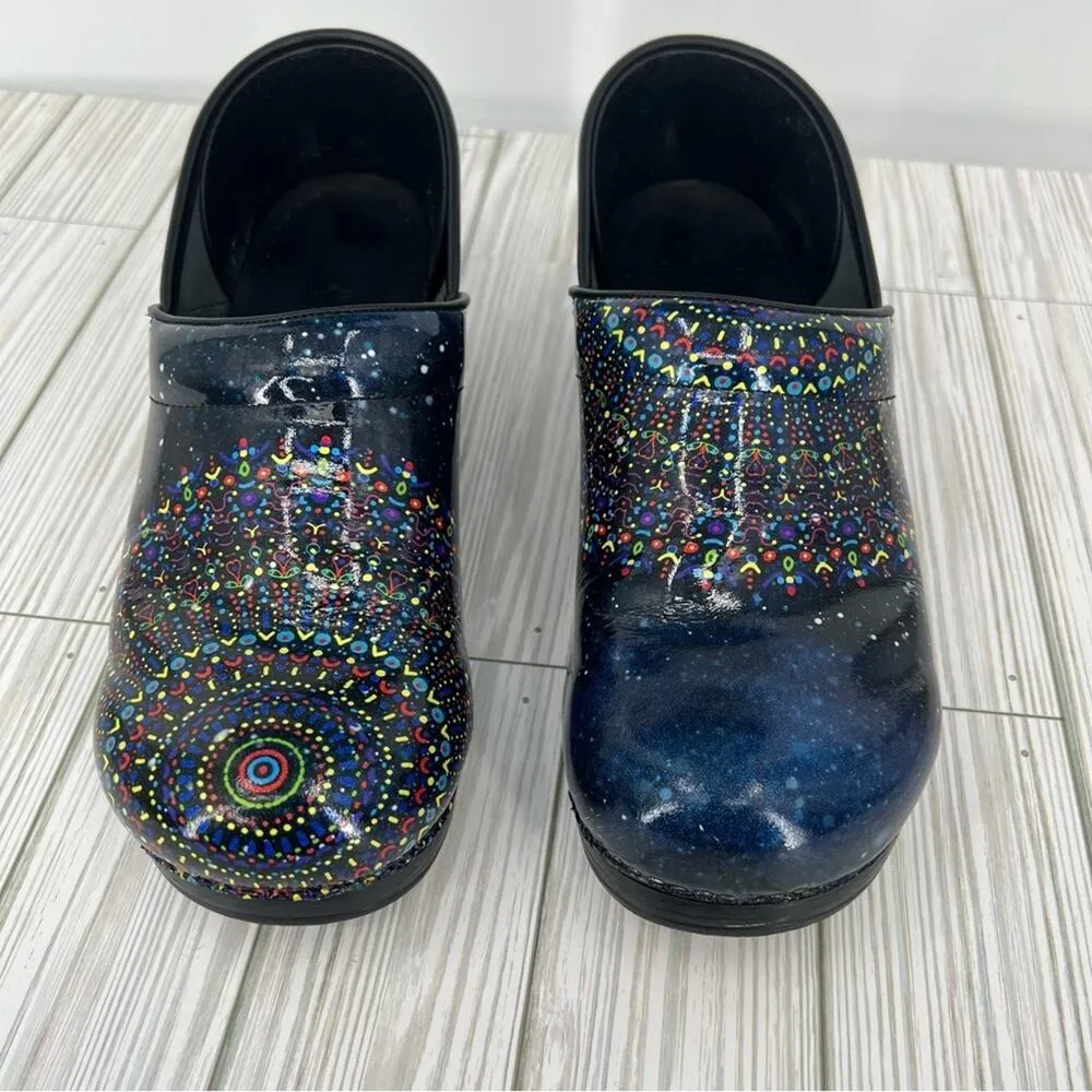 Dansko shoes 41 professional twin tranquility slip on patent leather clogs blue - Image 2