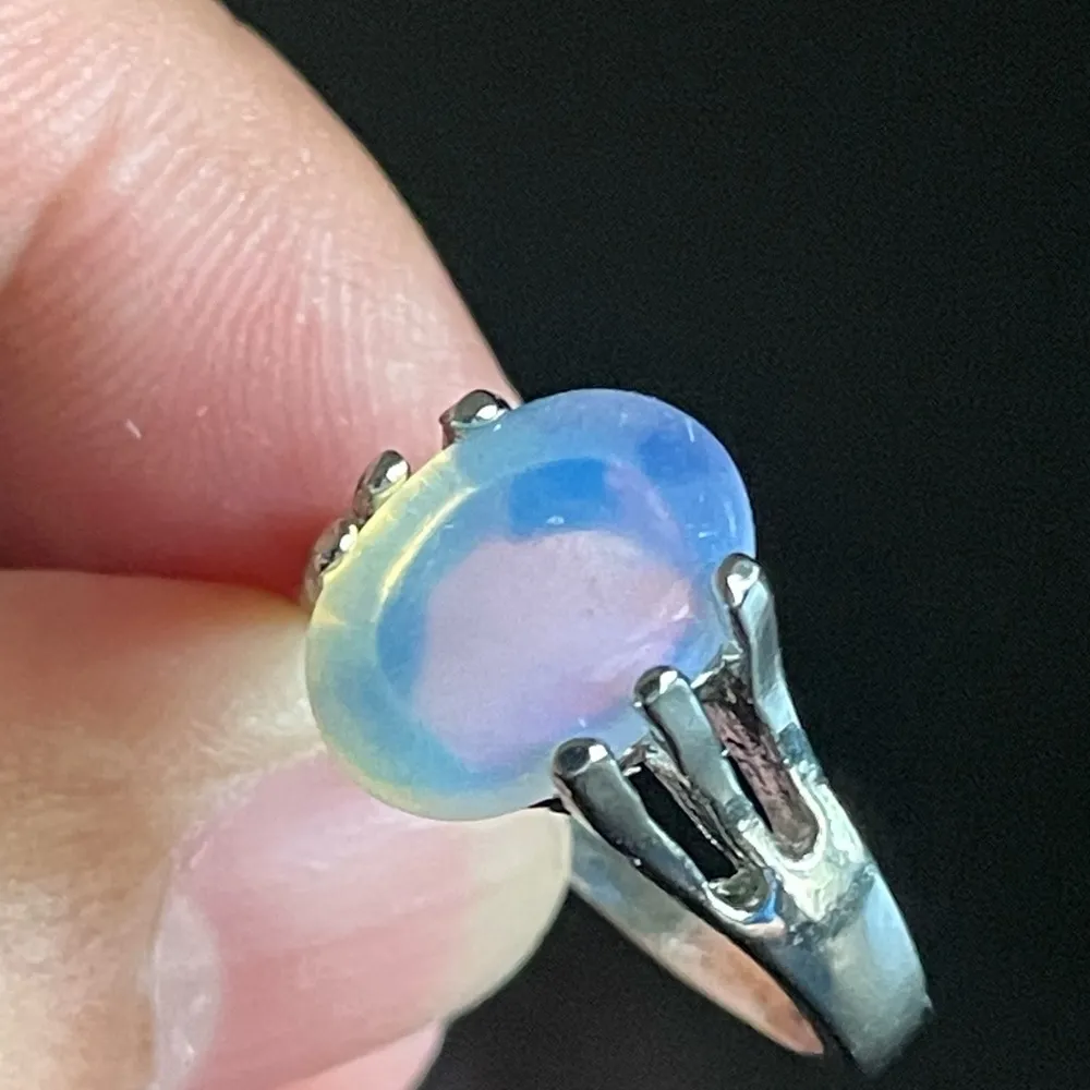 Natural opal stone ring size 9.75 - Image 5
