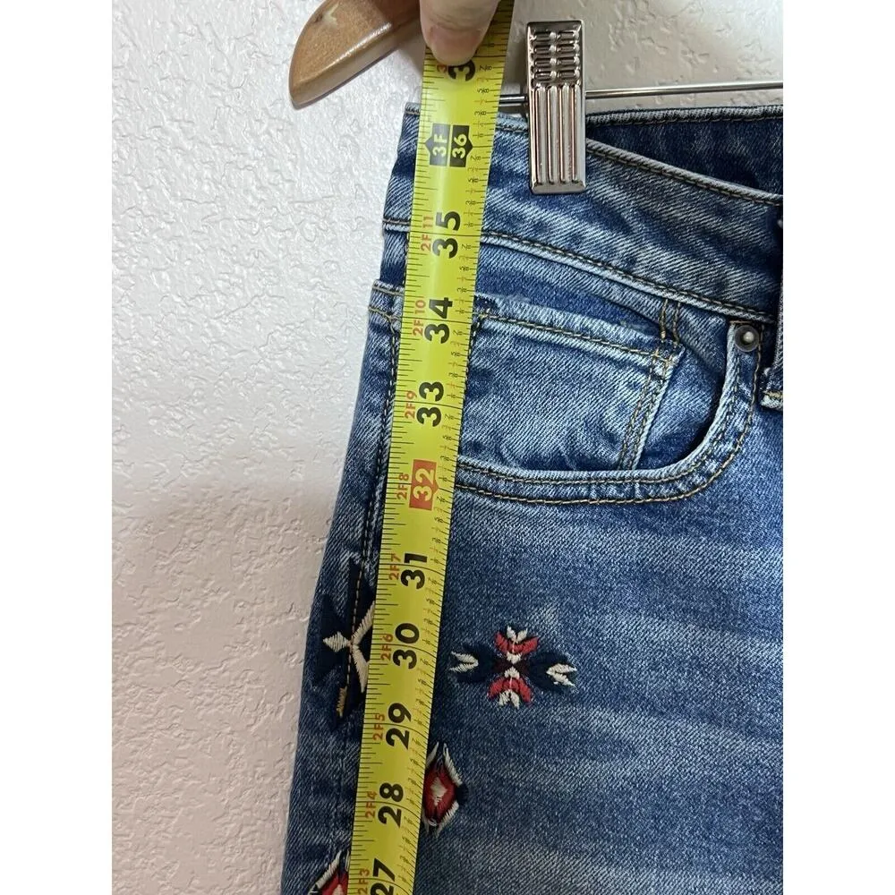 Driftwood Jeans Sz 25 Free People Gizelle Southwest Embroidered Boho Women Aztec - Image 7