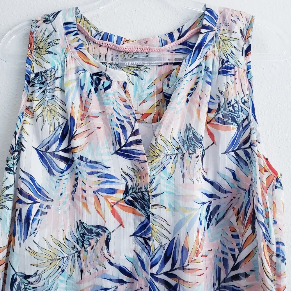 Daniel Rainn Lined Sleeveless Blouse Cruise Beach - Image 2