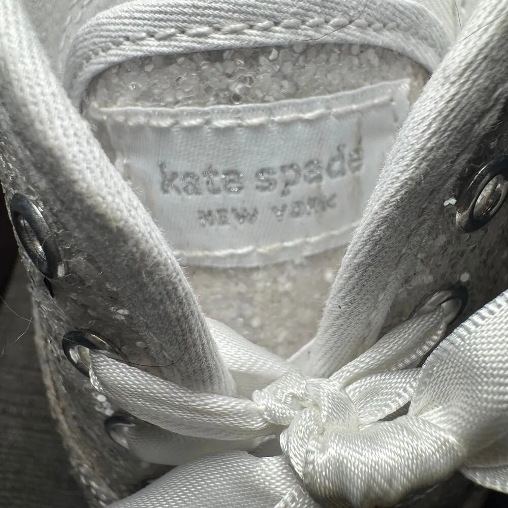 Keds X Kate Spade New York Champion Glitter Wedding Flats Sneakers Sz 7.5 - Image 6