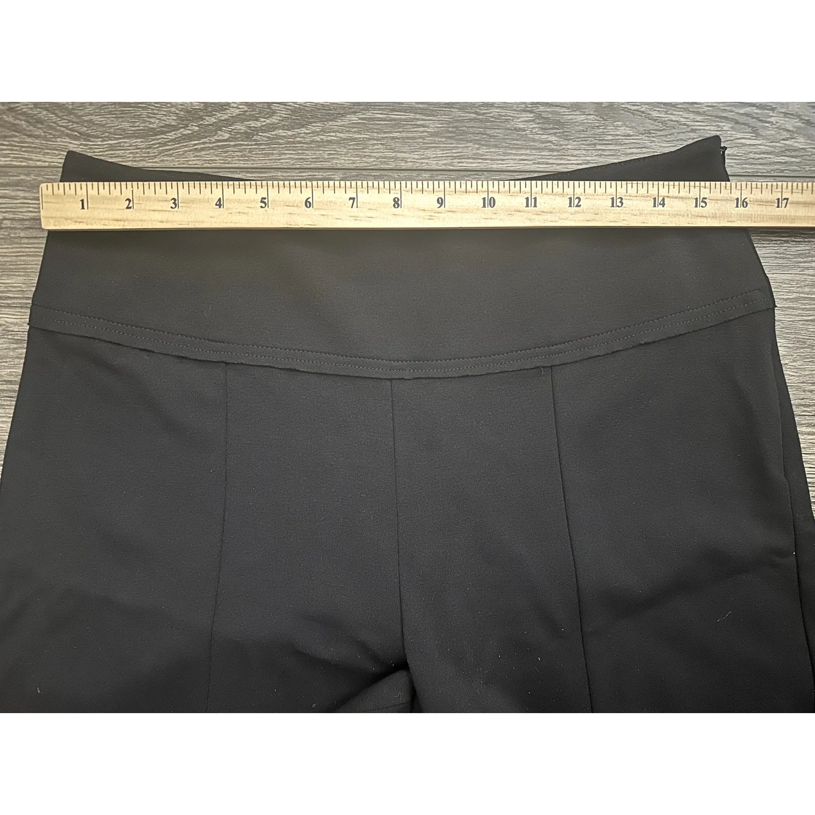 Sarah Pacini Black Cropped Wide leg Pants size 2 - Image 3