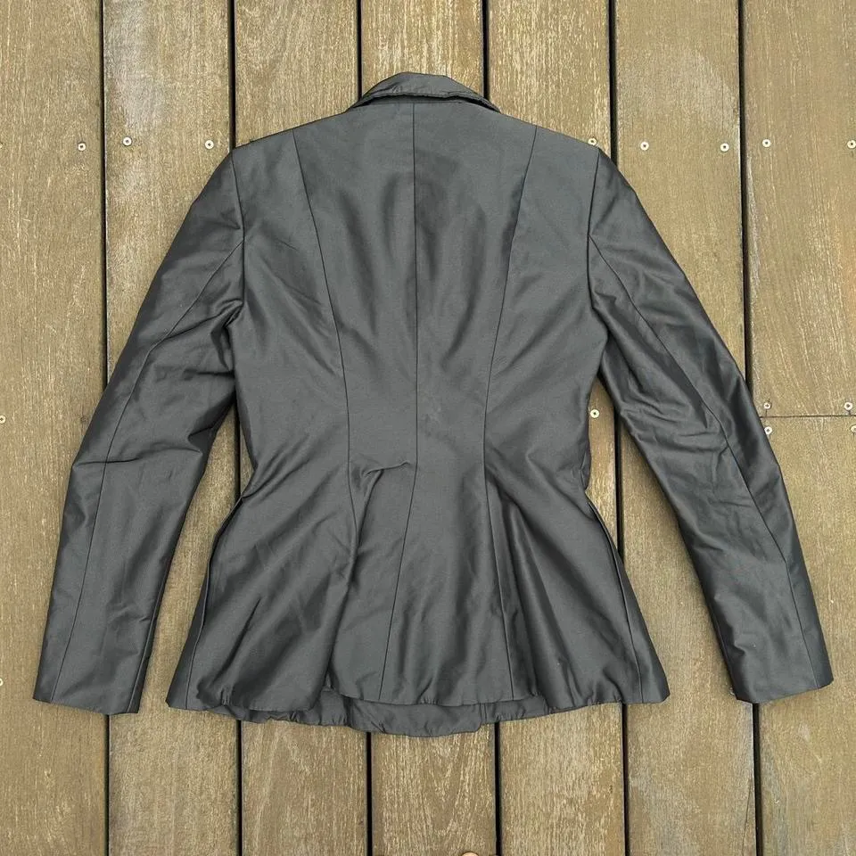 Grey Pauw Amsterdam Blazer Jacket Structured Asymmetric Button Up Gray - Image 5