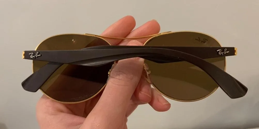 Ray-Bans Aviators rose gold - Image 3