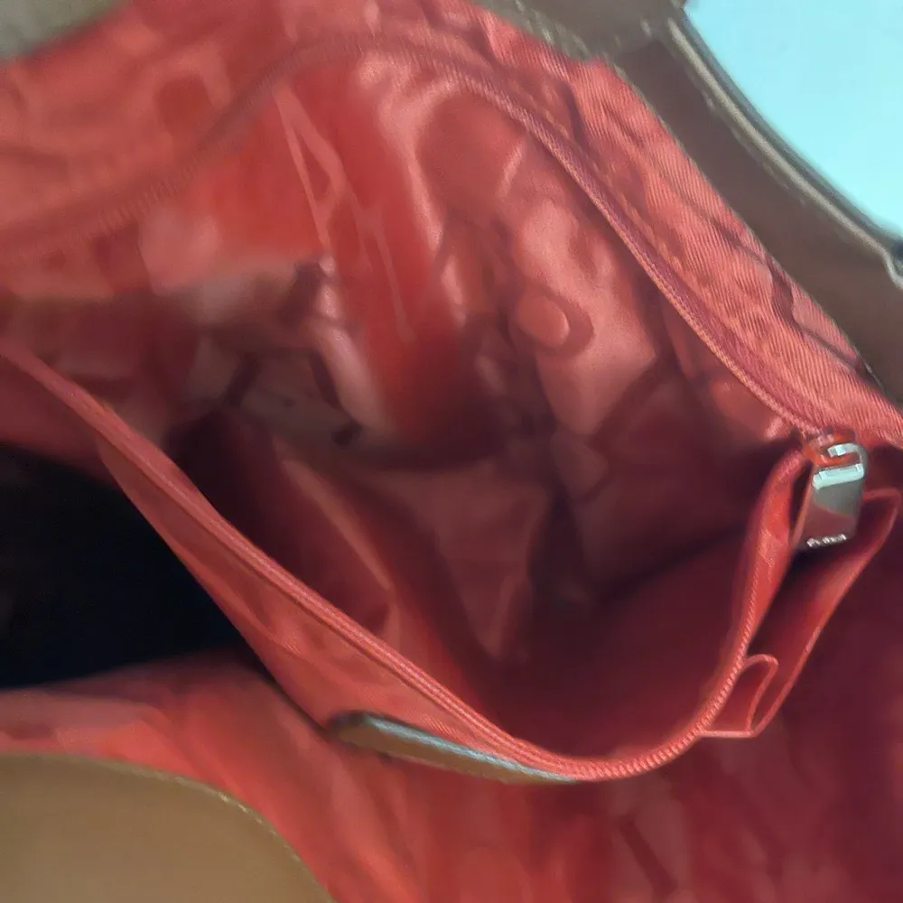 2 way bag brown leather preloved crossbody purse large tote - Image 12