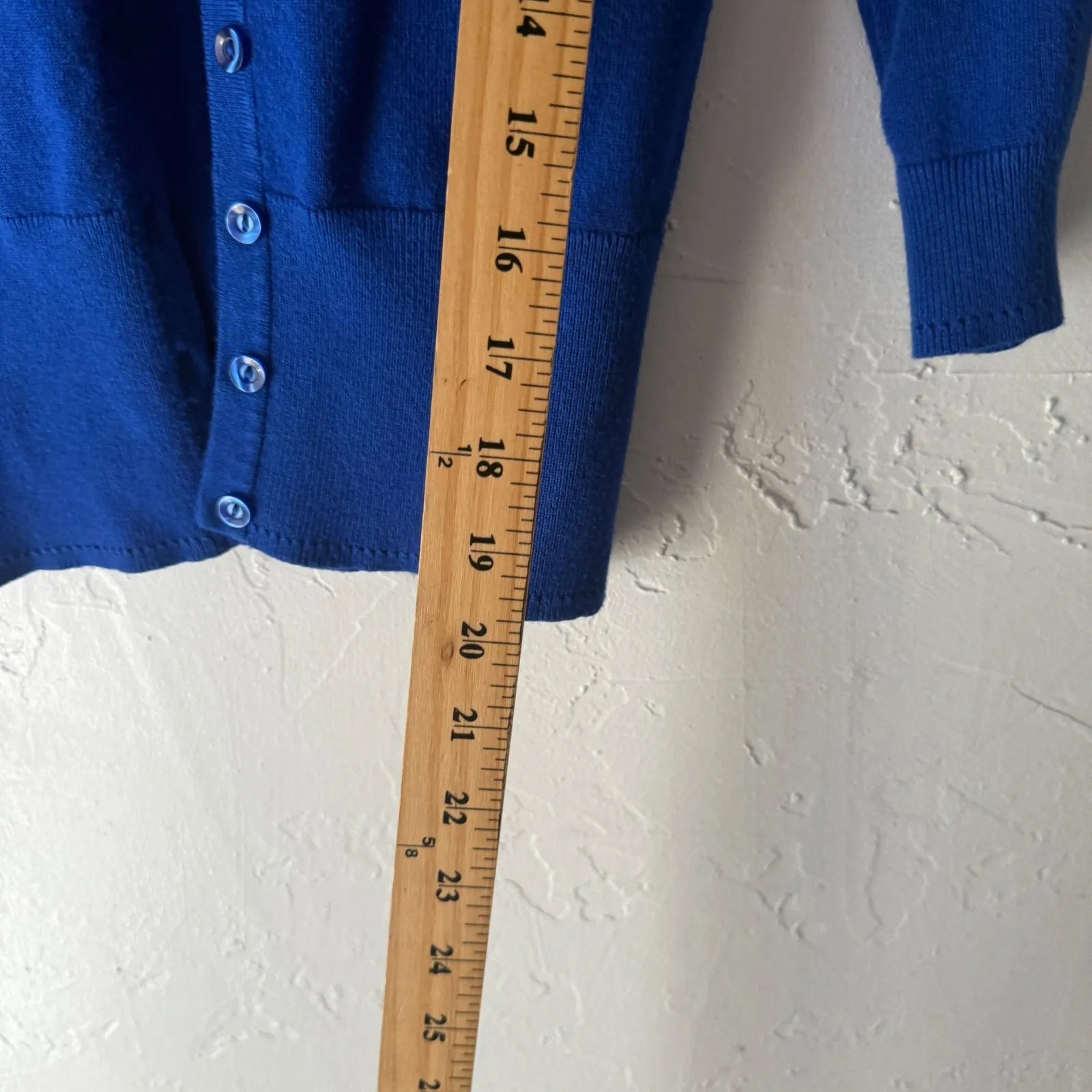 Maurices Y2k Blue Button Up Cardigan Sweater‎ XS Preppy Office Siren Cottage - Image 7