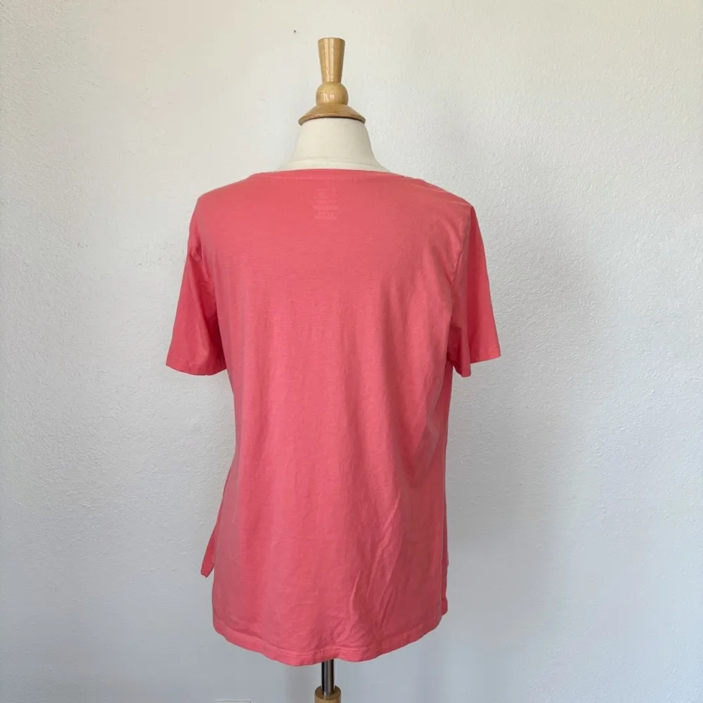 Members Mark Solid Pink Crew Neck Short Sleeve T-Shirt - Image 4