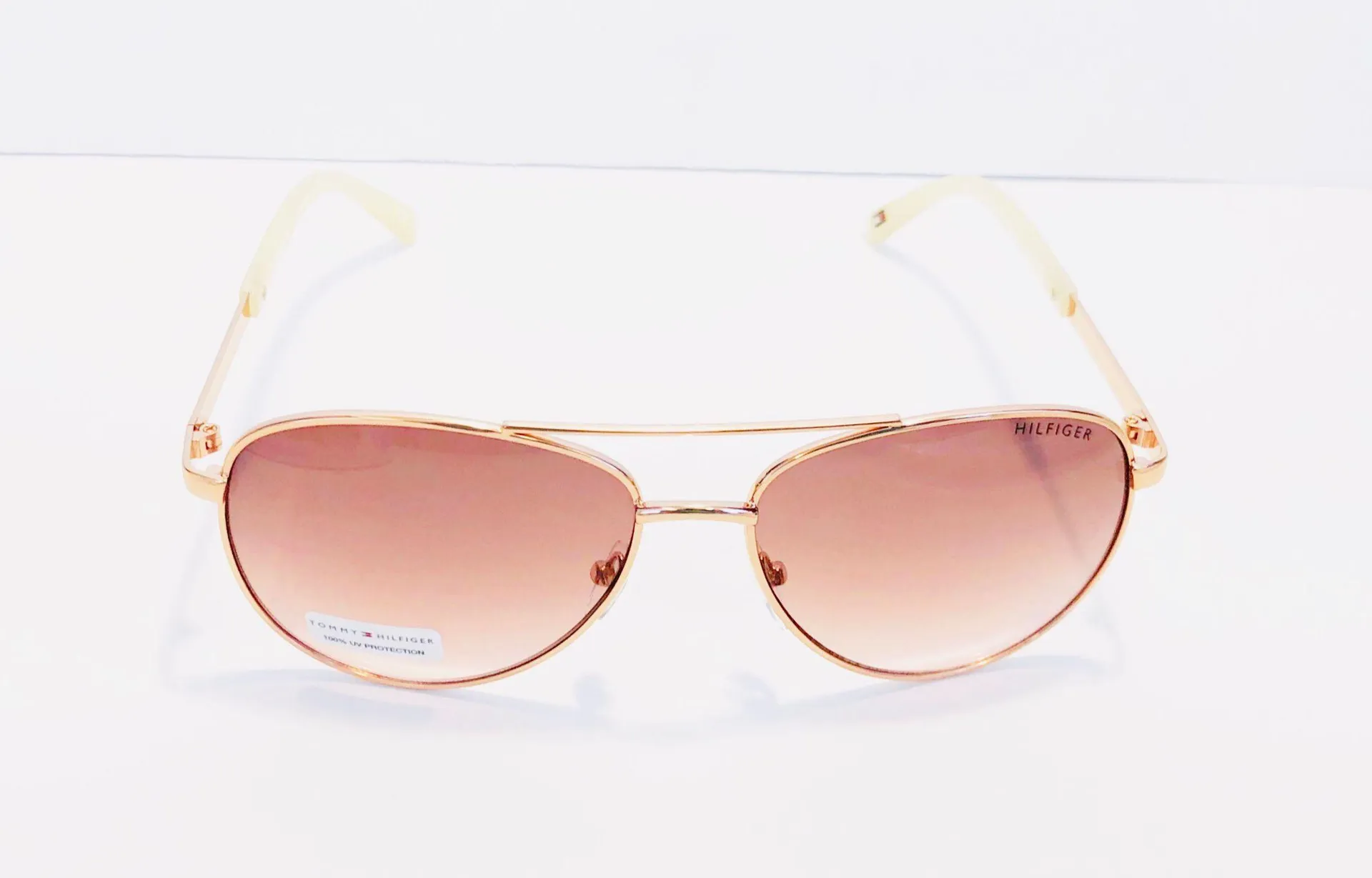 Tommy Hilfiger NWT  Rose Gold Aviator Sunglasses - Image 9