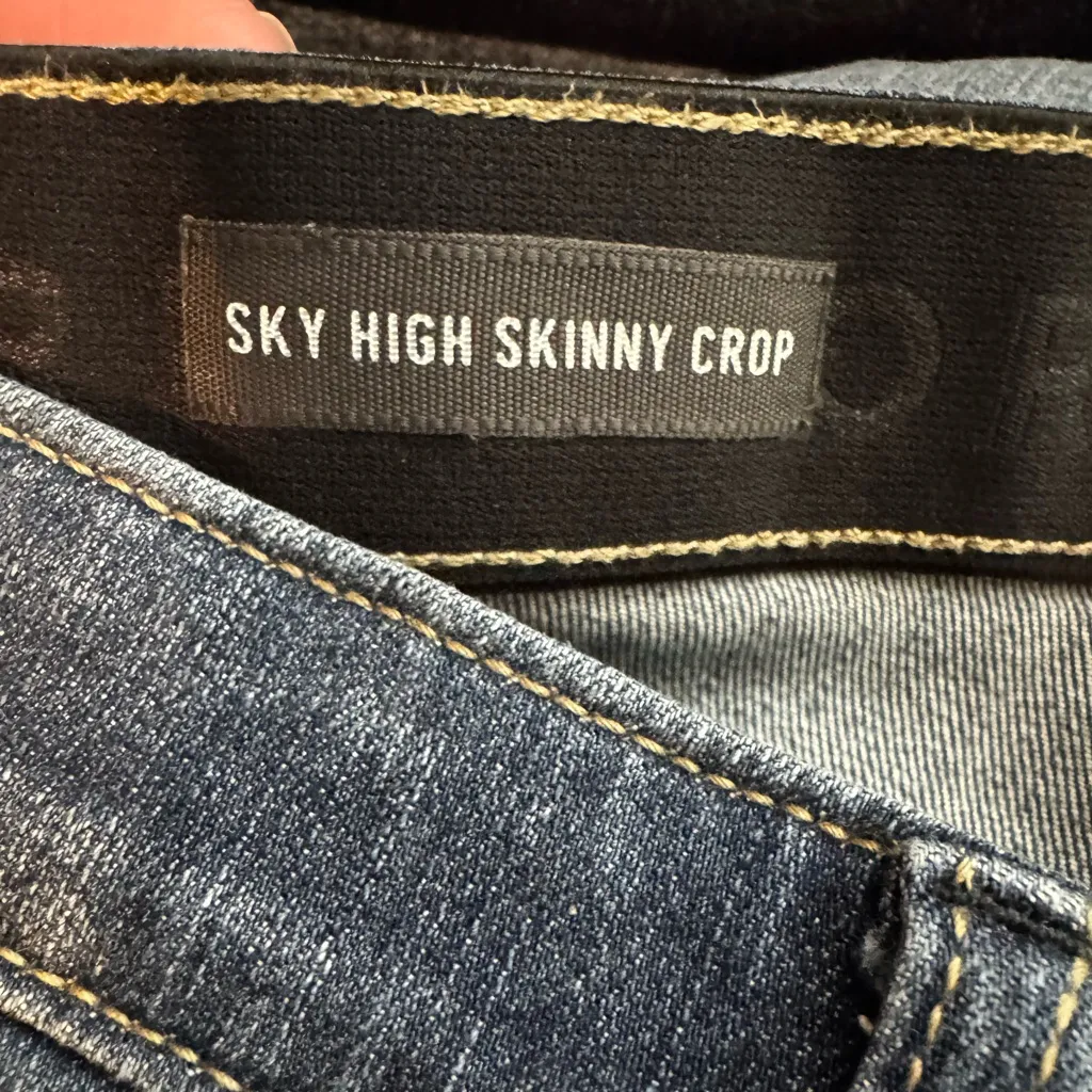 Torrid Crop Sky High Skinny Premium Stretch High-Rise Jean Size 16 - Image 11
