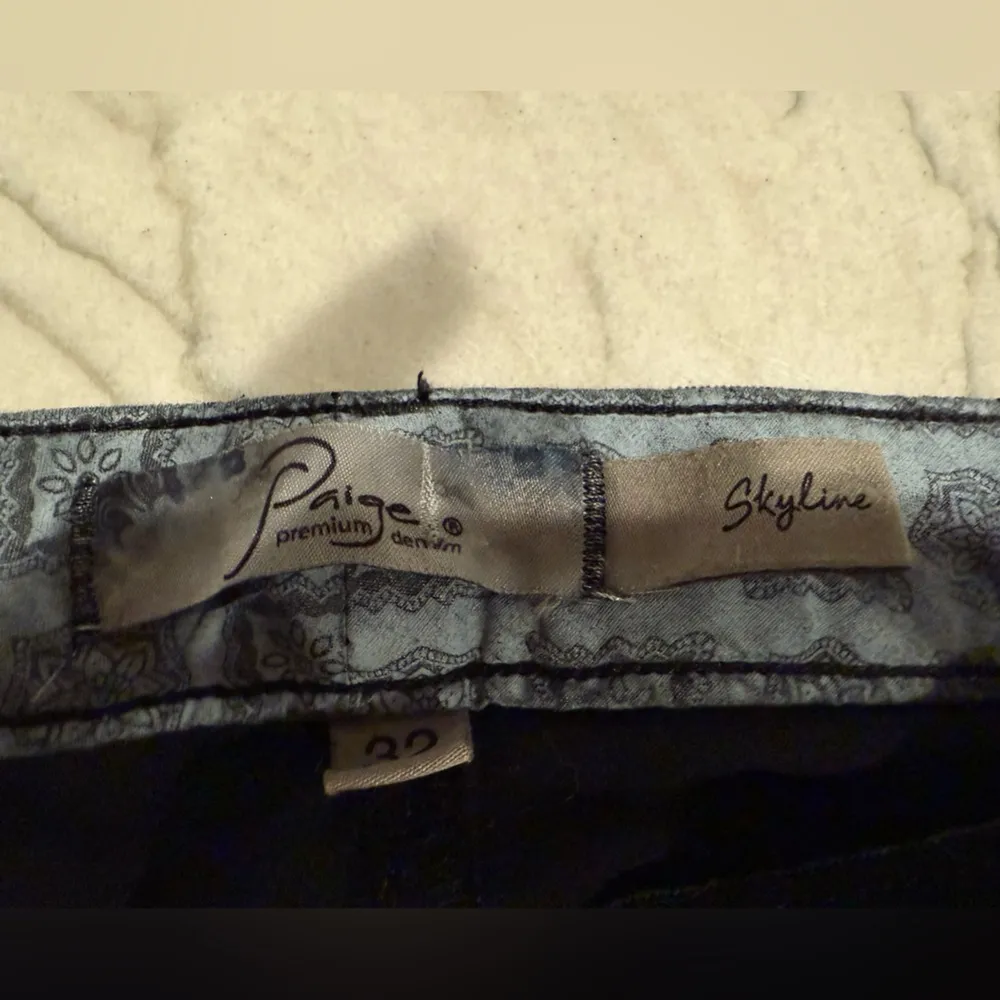 Paige Premium Denim Skyline Straight Leg Jean in Black Thin Wale Corduroy - Image 5