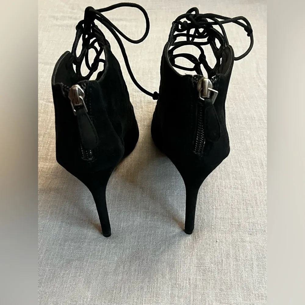 Alexandre Birman Black Suede Caged Sandals - Image 4