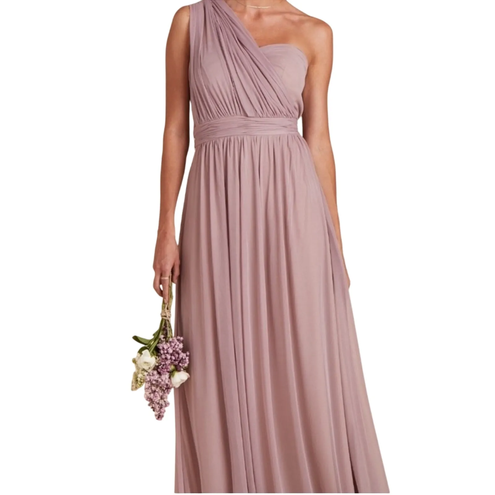 Birdy Grey Chicky Mauve Convertible Bridesmaid Dress XS NWT Floor Length - Image 8