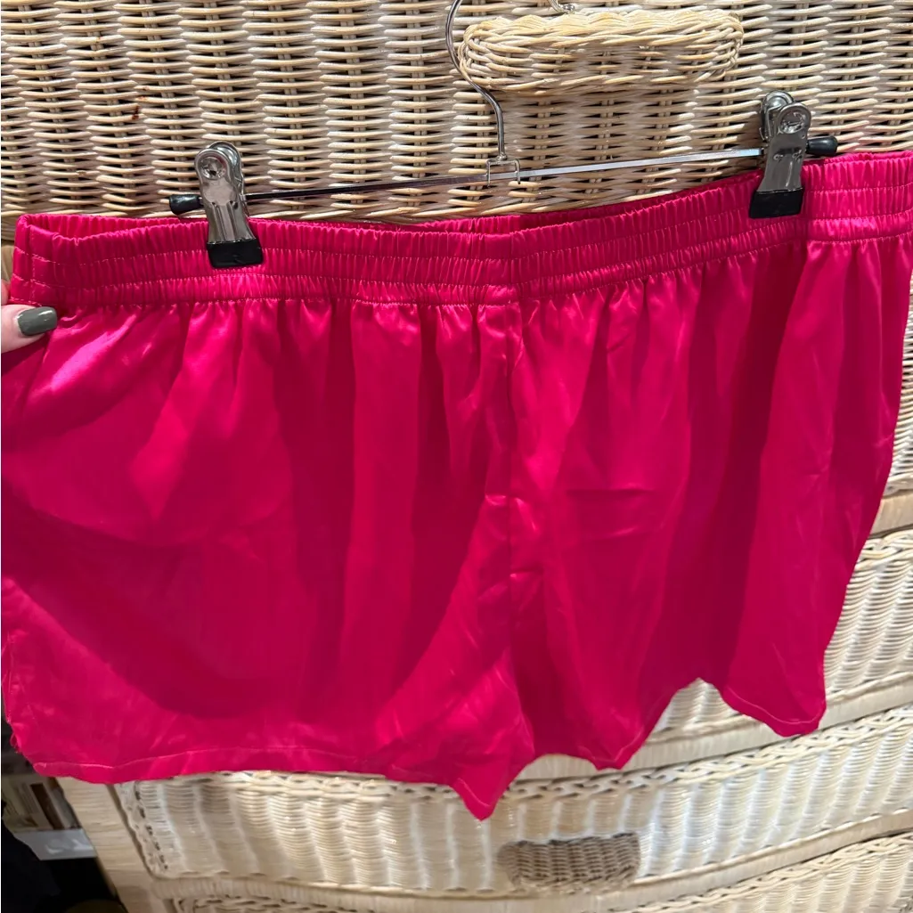 SKIMS RHINESTONE Logo Boxer Shorts in Raspberry - Image 7