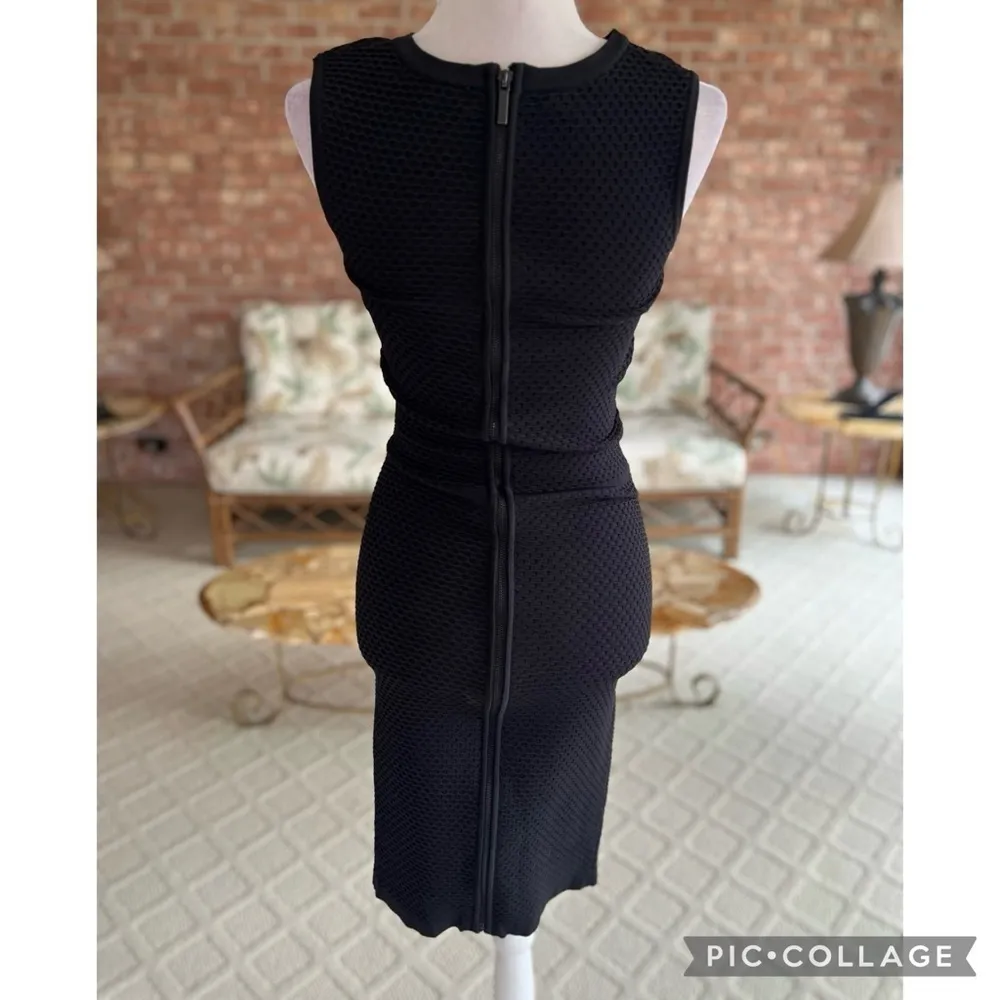 John + Jenn Revolve Nori Dress Black Bodycon Mesh Sleeveless Cocktail Party S - Image 9