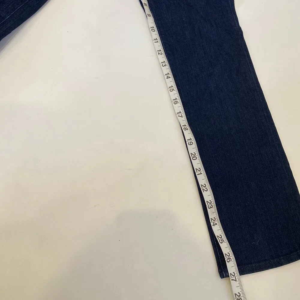 J Brand Seven-Eighths Dark Blue Denim Ankle Jeans EUC Sz 29 Cotton Skinny Cotton - Image 10