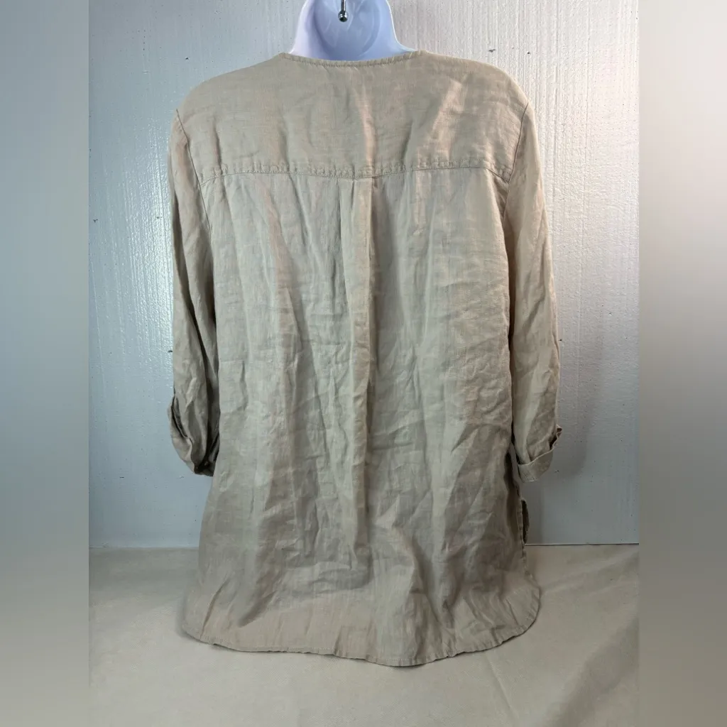 Jones New York XL Beige Linen Tunic Top - Image 6