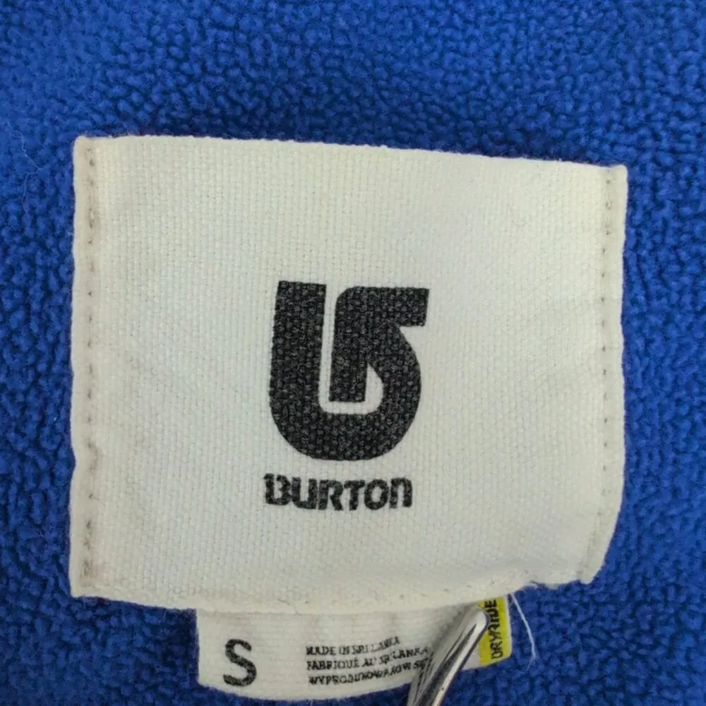 Burton Dryride Geometric Pattern Fleece Lined ZIp Up Hoodie Small - Image 2