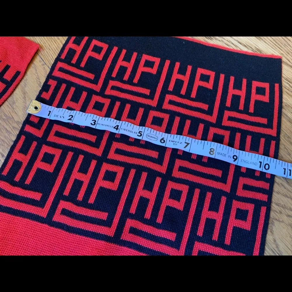 Pedro Del Hierro red and black rectangle scarf - Image 6