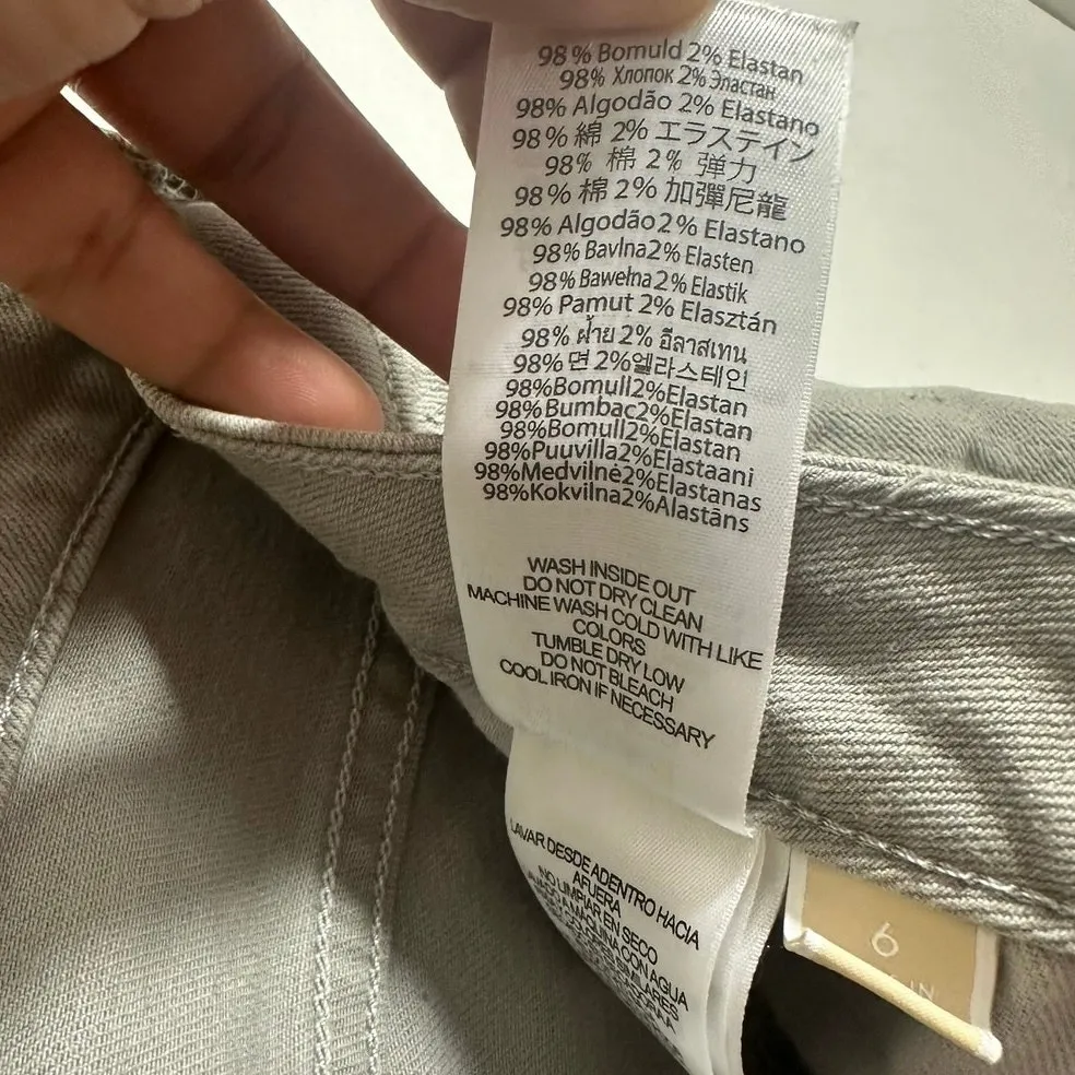 Michael Kors Gray Slim Jeans Women’s Size 6 Soft Casual Work Neutral Skinny‎ - Image 7